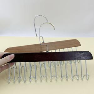 Estante de Almacenamiento de Madera Maciza, Fantástico Colgador Vintage de 8 Ganchos para Ropa Interior, Corbatas, Cinturones, Bolsos, Paraguas - Product Image 2