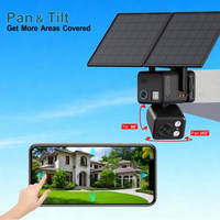 Cámara de Seguridad CONDA N1 AI AOV con Energía Solar, Doble Lente, 4G/WiFi, Zoom Óptico 10X, Panorámica/Inclinación, Gran Angular, CMOS, IP66, Detección de Movimiento, Audio Bidireccional