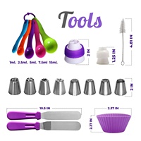 Vente chaude Kit de support tournant pour la décoration de gâteaux Outils de pâtisserie avec un ensemble de douilles à pâtisserie