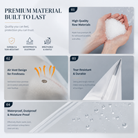 Sacs d'emballage transparents en plastique personnalisés avec logo, poignée découpée et fermeture éclair pour vêtements, vente en gros, pochettes pour T-shirts et articles vestimentaires