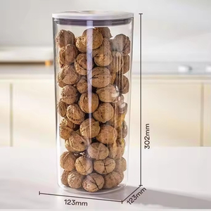 <b>Stackable</b> Rectangle Food <b>Storage</b> <b>Containers</b> With Plastic Lids For Kitchen Freshness Preservation Minimalist Design PP Material - Product Image 2