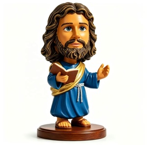 Figura de Jesús de Resina, Figura Personalizada de Jesús con Cabeza Móvil, Regalo, Figura de Jesús con Cabeza Móvil Personalizada para Recuerdo - Product Image 3