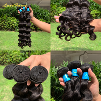Sampel Gratis 100 Ekstensi Rambut Manusia Bundel Rambut India Mentah, Ekstensi Rambut Alami, Vendor Rambut Mentah Rambut India Perawan Alami