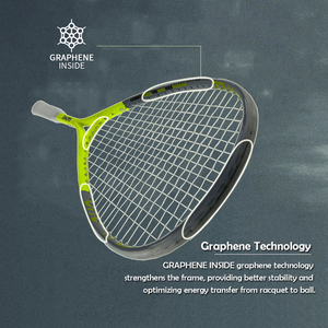 Nouvelle <span class=keywords><strong>raquette</strong></span> de squash série Gemini en graphène et fibre de carbone, design léger pour l'entraînement sportif en extérieur - Product Image 5