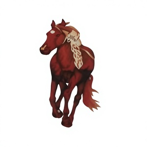 Handcrafted Wooden Frame Large Size <b>Animal</b> <b>Running</b> Classical Brown Horse Race Art Handmade Oil Horse Painting For Home Decor - Product Image 2