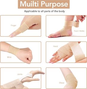Cinta Deportiva Cohesiva Autoadhesiva de 5cm para Muñeca, Mano, Rodilla, Tobillo, Soporte de Agarre para Fútbol y Protección de Pierna - Product Image 4