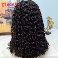 Pelucas sin pegamento de cabello humano virgen vietnamita con encaje frontal, rizadas birmanas, originales de lujo para mujeres afroamericanas