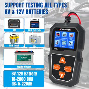 Outil <span class=keywords><strong>de</strong></span> diagnostic automobile, testeur et analyseur <span class=keywords><strong>de</strong></span> batterie <span class=keywords><strong>de</strong></span> <span class=keywords><strong>voiture</strong></span> 12V, écran LCD numérique, garantie 1 an, teste <span class=keywords><strong>la</strong></span> capacité <span class=keywords><strong>de</strong></span> <span class=keywords><strong>la</strong></span> batterie kw218 - Product Image 5