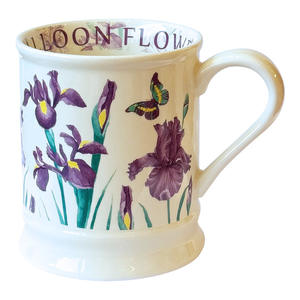 Tasse en céramique d'inspiration vintage, motif campanule, avec anse, tasse individuelle pour la maison, le bureau, le café – Cadeaux Printemps 2025 - Product Image 4