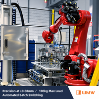 Robot CNC 6 axes certifié CE pour la palettisation sur ligne de production, machine de depalettisation haute vitesse, moteur PLC central