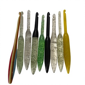 Crochets en résine écologiques attrayants, faits à la main, de luxe, pour kit de crochet, travaux d'aiguille, outils de couture, ciseaux de tailleur FAIZA CRAFT - Product Image 1
