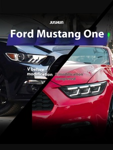 Pour Ford <span class=keywords><strong>Mustang</strong></span> 15-22 ensemble <span class=keywords><strong>de</strong></span> phares LED avec lentille modifiée 6000k <span class=keywords><strong>feux</strong></span> <span class=keywords><strong>de</strong></span> <span class=keywords><strong>jour</strong></span> direction à eau qui coule nouveau - Product Image 5