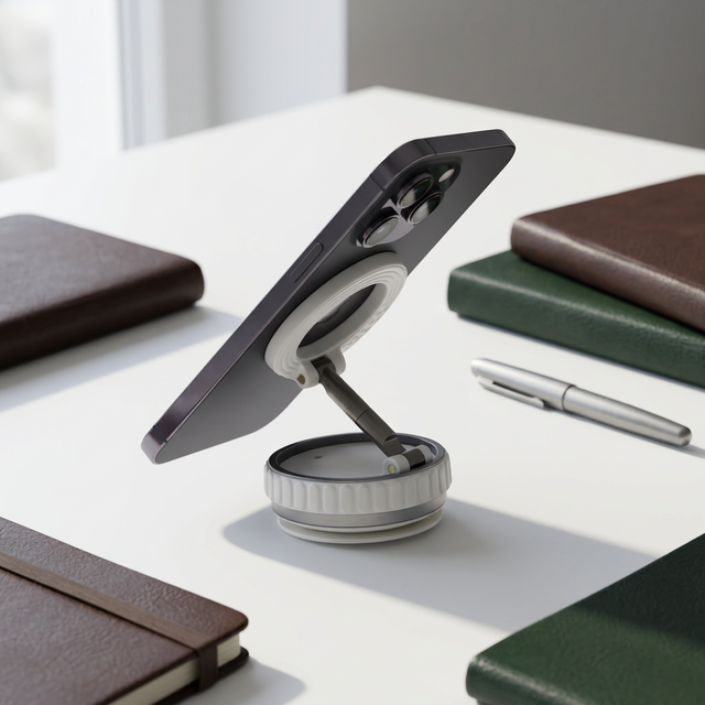 Wholesale 360 Degree Adjustable Magnetic Folding Phone Holder Car Glass Fridge Wall Desktop Holder Suitable for Lazy People