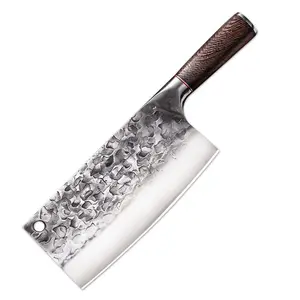 多功能8英寸高档不锈钢厚度3毫米超锋利厨房切刀中国厨师屠刀