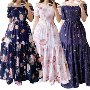 เดรสยาวสำหรับผู้หญิงเดรสแม็กซี่แฟชั่นแบบสุ่ม - Product Image 2