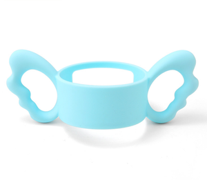 Poignées de biberon YDS en silicone pour biberons à col large de plus de 6 cm pour la préhension par les bébés - Product Image 3