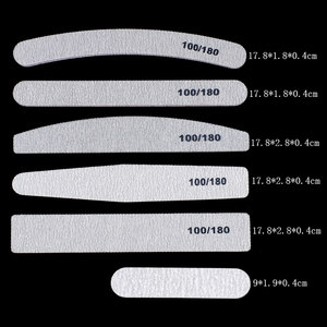 Outils de manucure professionnels de haute qualité <span class=keywords><strong>lime</strong></span> à ongles 80/100/150/180/240 <span class=keywords><strong>double</strong></span> <span class=keywords><strong>face</strong></span> oem logo imprimé personnalisé <span class=keywords><strong>lime</strong></span> à ongles zèbre supérieure - Product Image 6