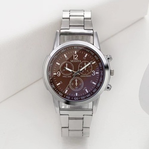 Montre de luxe pour hommes, joli ensemble avec <span class=keywords><strong>calendrier</strong></span>, à quartz, prix minimaliste, métal véritable, offre spéciale, collection 2022 - Product Image 3