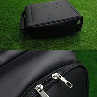 Sac de voyage pour chaussures de golf en cuir PU OEM, organiseur de chaussures de sport portable, étui de transport pour hommes et femmes, rangement compact pour chaussures de golf