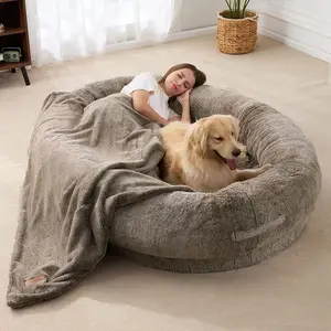 Letto per cane umano di dimensioni per adulti soffice letto per animali domestici lungo lussuoso design per cani tappetino per animali domestici divano a misura d'uomo letto per cani per persone adulti