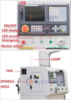 Cnc210 Horizontale Cnc Mini Metalen Draaibank Machine Tool Torno Light Duty Cnc Draaibank