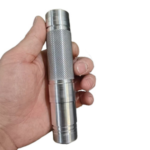 Boîtier de lampe torche LED en profilé aluminium, pièces usinées moletées sur mesure, fabrication à Foshan - Product Image 4
