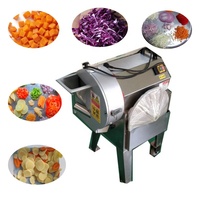220V Automatische Groentesnijder & Fruit Snijder Chili Prei Kool Snijmachine Aardappel Snijmachine Wortel Ui Shredder Machine