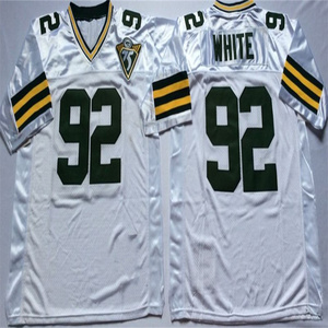 Cổ Điển Bóng Đá Áo 4 Brett Favre 15 Bart Starr 66 Ray Nitschke 92 <span class=keywords><strong>Reggie</strong></span> Trắng Bóng Đá Áo 1969 Khâu Áo Sơ Mi - Product Image 6