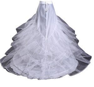 S0692R nouvelle vente en gros prix spécial en gros longue Train robe de mariée mariée jupe <span class=keywords><strong>jupon</strong></span> - Product Image 2