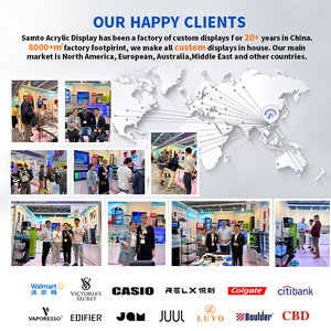 Custom Transparent Acrylic Cigarette Display Stand Retail Tobacco Shelf Rotating Counter Hooks Tiers Smoke Rack Case Store-sales - Product Image 5