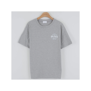 Suministro de fábrica, camiseta con letras de buena calidad, camiseta de manga corta redonda con letras de algodón Unisex hecha en Corea a la moda - Product Image 3