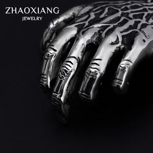 Collares con Colgante de Diseño Punk Retro Personalizado con Garra de Fantasma para Hombre, Acero Inoxidable 2021 - Product Image 3