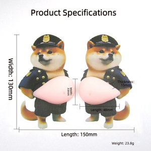 Offre Spéciale : Autocollant <span class=keywords><strong>Anti</strong></span>-Collision Super Doux en Silicone pour Voiture et Maison, Motif Shiba Inu Corgi Ventru, Jouet à Presser <span class=keywords><strong>Anti</strong></span>-Choc Décoratif - Product Image 3