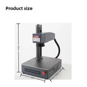 Nouvelle machine de marquage et de gravure laser fibre 20W 30W pour pierre, haute précision, portable, de table, compatible DXF BMP, à coût réduit - Product Image 5