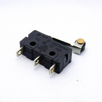Micro-interrupteur à levier droit certifié ISO9001, marque KD, modèle MX-98, 3 bornes, 3A 125V AC SPST, noir, 100K, vente en gros