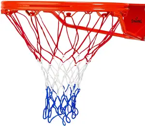 Color personalizado 12 ganchos tres colores durable baloncesto Hoop Net