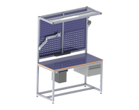Mesa de Trabajo Inteligente RDEKONO de Aluminio Ajustable con Protección ESD para Electrónica, Personalizable por el Fabricante