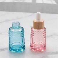 Bouteille compte-gouttes en verre personnalisée avec logo imprimé, forme conique, couleur, 30 ml, 50 ml, 100 ml, pour soins de la peau, huile essentielle, sérum pour les yeux et le visage, emballage cosmétique