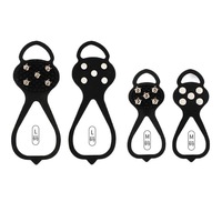 Vente chaude 8 Spikes Ice Crampons 1 Paire Crampons En Silicone Griffe De Glace Antidérapante Crampons Antidérapants Pour Enfants Adultes