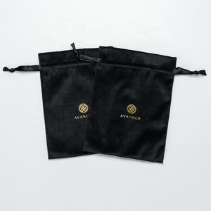 Üretici toptan büzme ipli kadife çanta, high end, altın damgalama logolu güzel kadife depolama toz torbası - Product Image 6