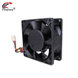 製造プラントDC冷却ファン803280x8 0x 32mm12ボルト24vファン高速ボールベアリングプラスチック換気ファン80mm - Product Image 3