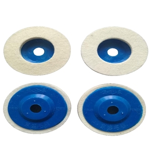 <span class=keywords><strong>Areal</strong></span> 4 pulgadas 100mm 6,0mm almohadilla de pulido de fieltro de lana gruesa rueda de pulido de vidrio de dureza media OEM/ODM personalizable 1 año - Product Image 3