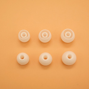 Embouts d'oreille en silicone, diamètre intérieur de 3.0mm, style bouche de poisson, noir et blanc, doux, pour écouteurs Sony Shure MP3 - Product Image 2