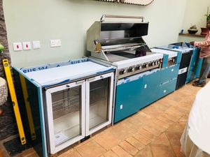 Muebles para Barbacoa de Exterior Gabinete Modular para Cocina de Exterior Tipo Green Egg Acero Inoxidable 304 316 con Horno de Pizza - Product Image 5