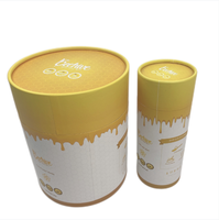 Boîte en papier carton, design personnalisé de luxe, pour thé, café, miel, emballage tube en carton