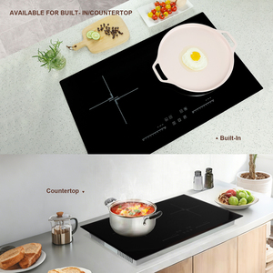 เตาแม่เหล็กไฟฟ้าสองหัวทรงพลังพร้อมระบบล็อคป้องกันเด็ก - Product Image 2