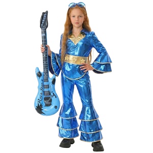Conjunto de Pantalones Acampanados Retro <span class=keywords><strong>Disco</strong></span> Años 70 para Niños y Niñas, Disfraz de Halloween (Poliéster) - Product Image 3