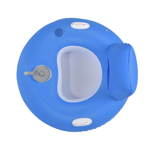 Silla Flotante Inflable Personalizada de PVC Ecológico Azul de 40 Pulgadas y Tumbona para Adultos para Uso en Piscinas - Product Image 6