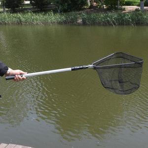 Épuisette triangulaire avec manche télescopique, filet de pêche pliable tout-<span class=keywords><strong>en</strong></span>-un pour la pêche <span class=keywords><strong>en</strong></span> <span class=keywords><strong>mer</strong></span> - Product Image 3