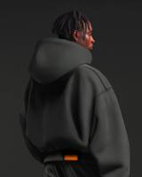 Sweat-shirt à capuche oversize en coton écologique imperméable de haute qualité pour homme, style streetwear uni, personnalisable